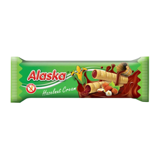 Alaska Corn Tube with Hazelnut Cream gluten-free